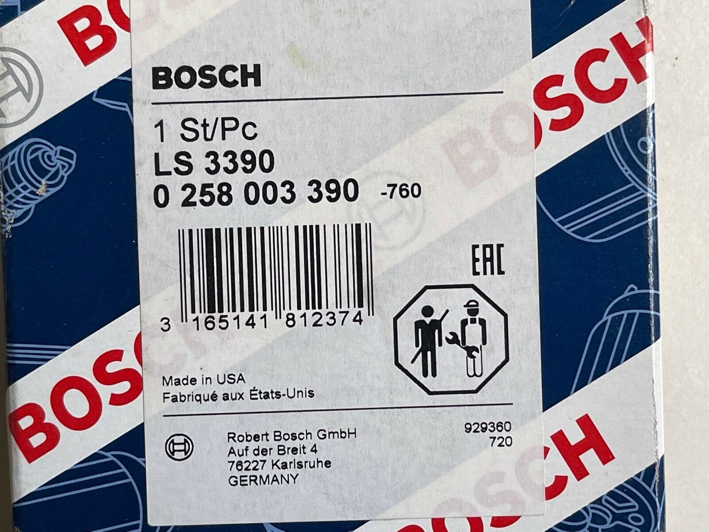 Bosch 0258003390 Lambda Sensor Oxygen o2 Sensor fits Alfa Romeo