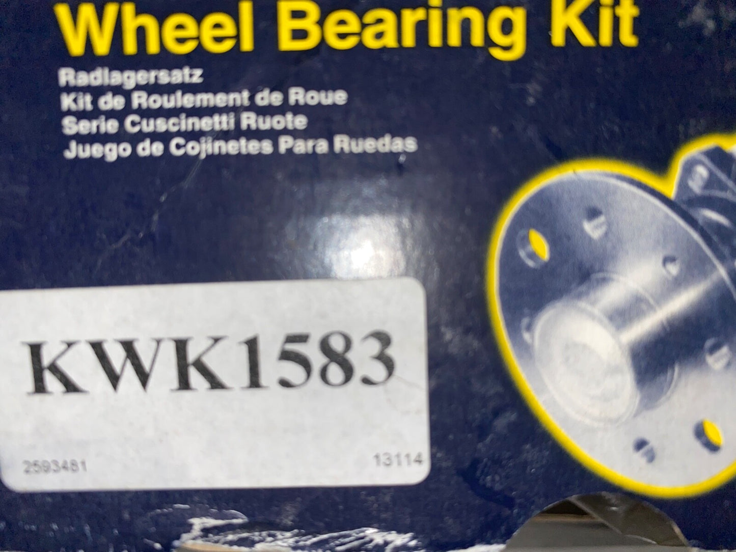 KWK1583 Front Wheel Bearing fits Audi A6 R8