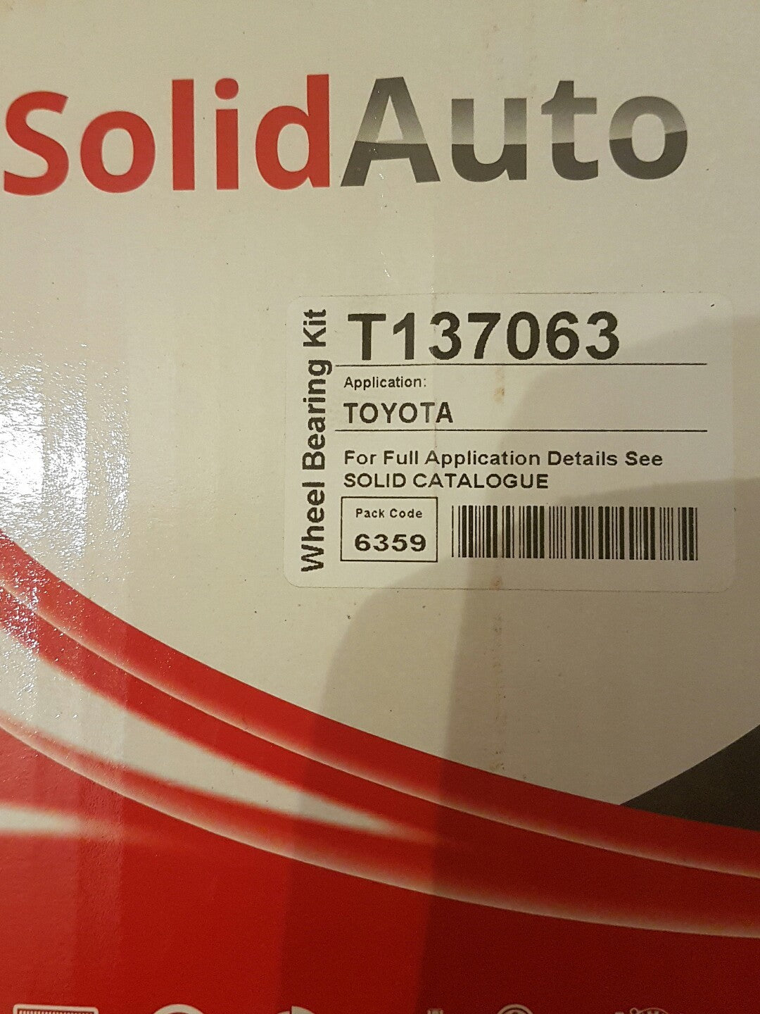 Solid Auto T137063 Toyota Avensis Verso 2.0 Rav 4 1.8 Rear Wheel Bearing Hub