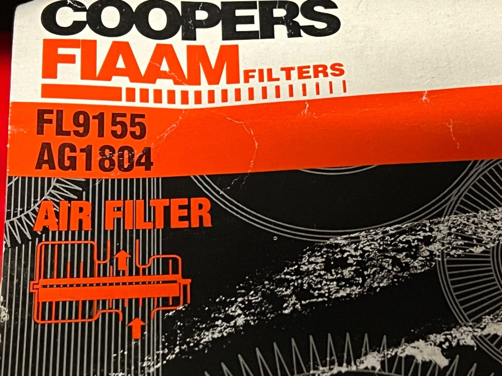Cooper FIAAM FL9155 Air Filter fits Chrysler Delta Fiat Bravo