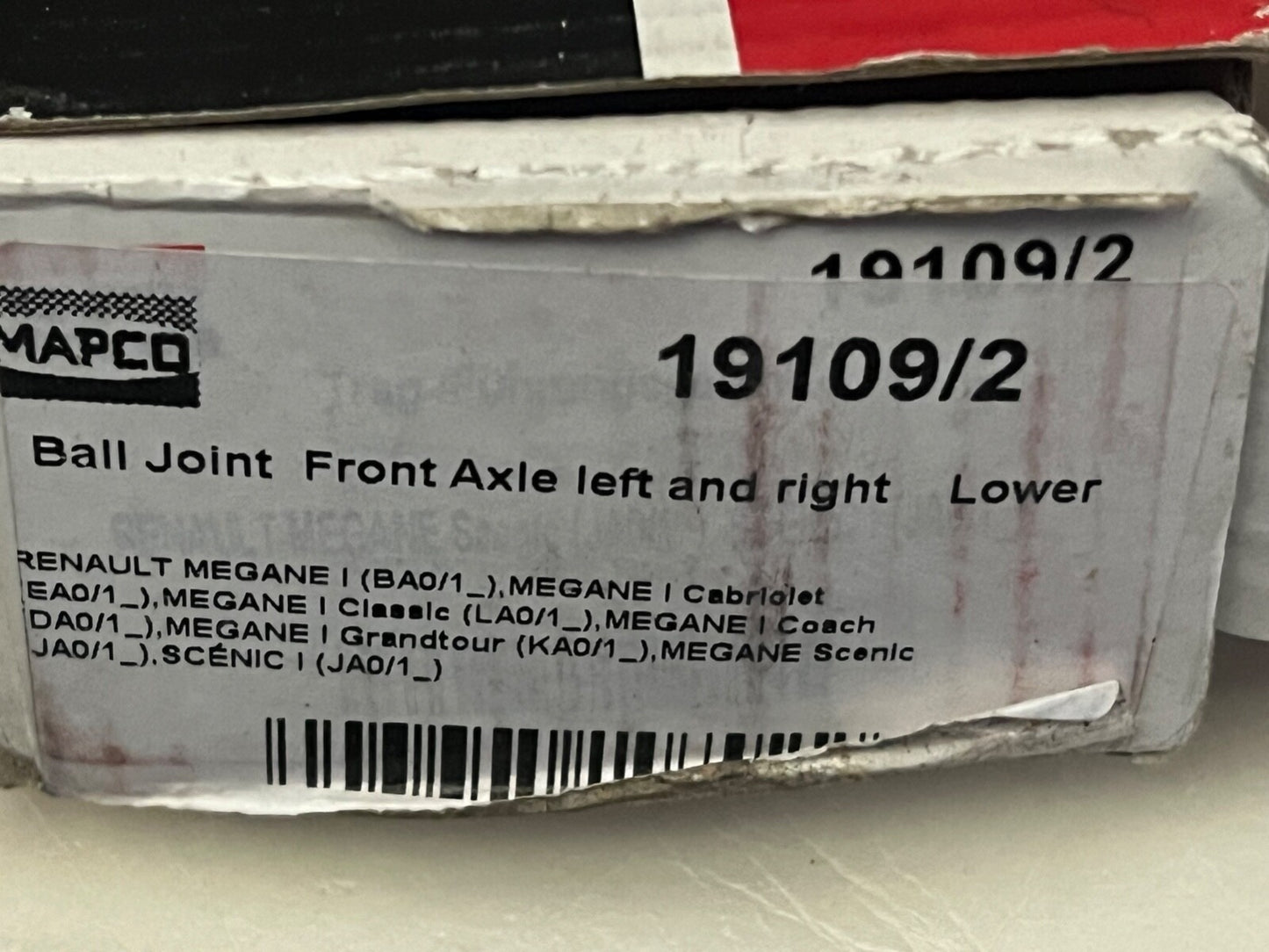 Mapco 19109/2  Front Ball Joint fits Nissan Renault