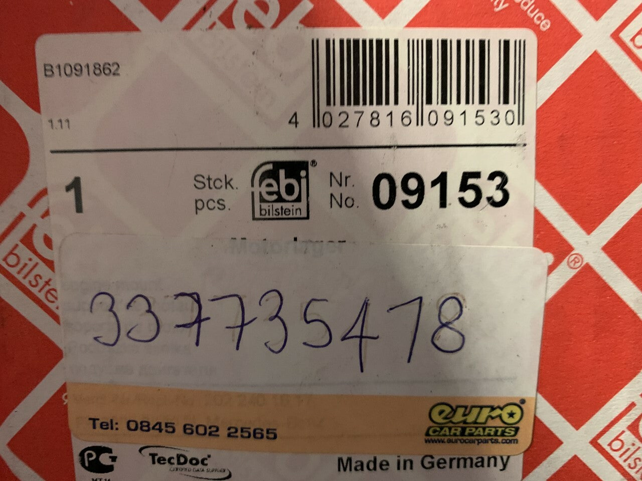 febi 09153 Engine/Transmission Bush/Mount