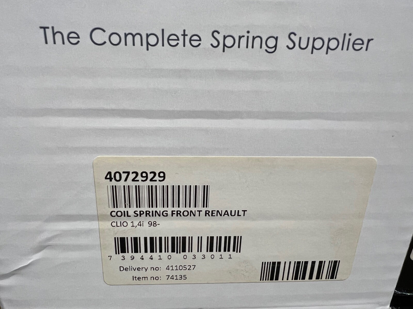 Lesjofors 4072929 Front Coil Spring fits Renault