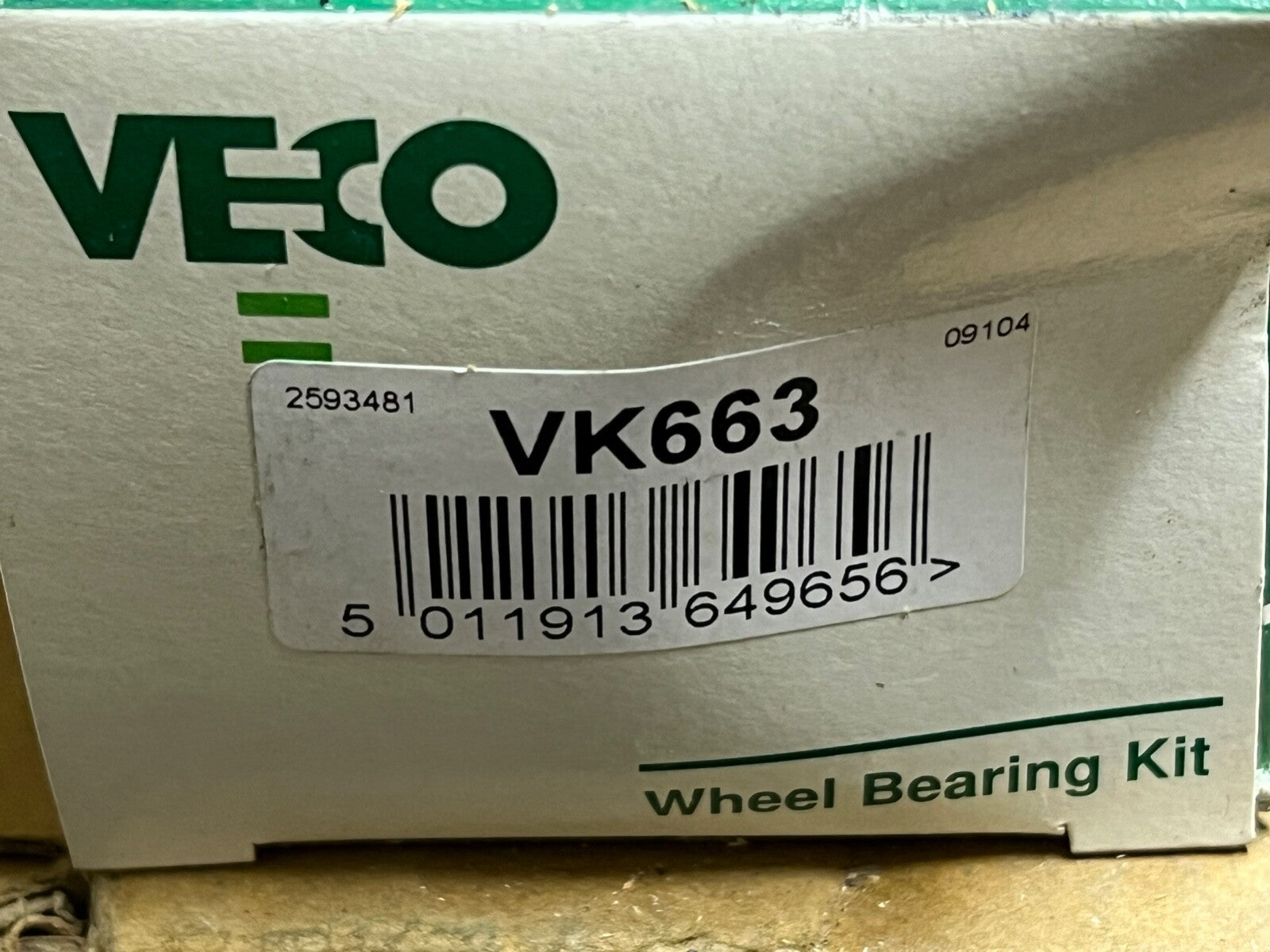 Veco VK663 Front Wheel Bearing Kit fits VW LT