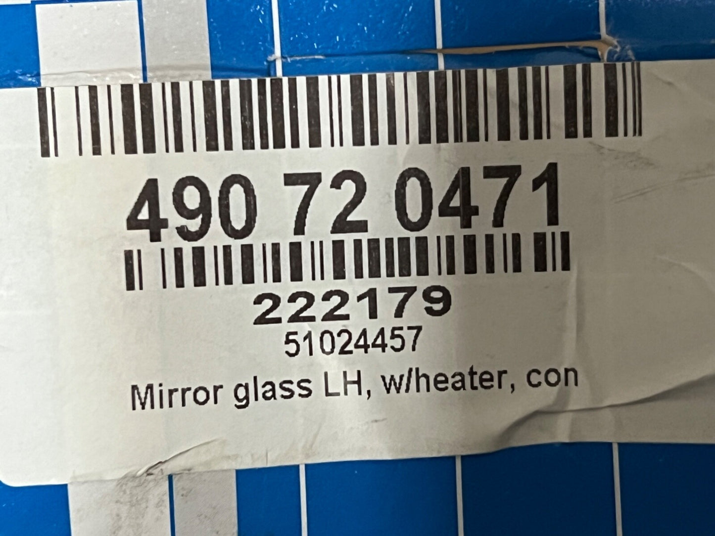 Near Side Wing Mirror Glass fits Vauxhall Astra H Mk5 2004-2009 Macht 51024457