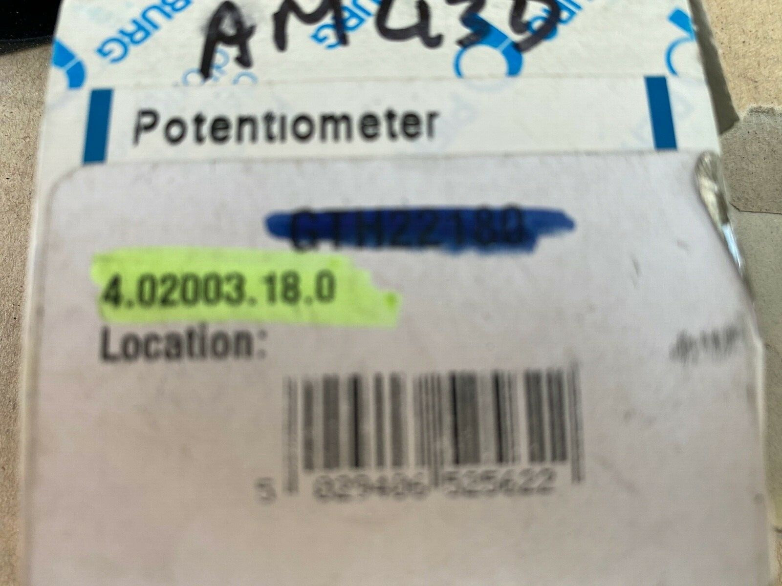 Pierburg 4.02003.18.0 TP005 Throttle Potentiometer Sensor fits Ford