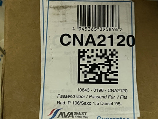 AVA CNA2120 Cooling Radiator fits Citroen Saxo Peugeot 106