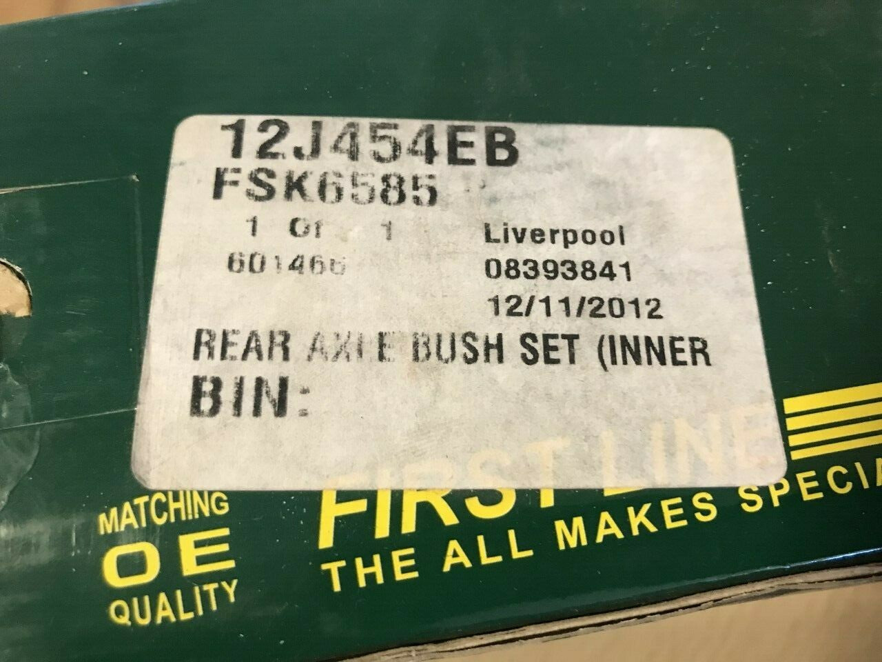 First Line FSK6585 Axle Mount/Bush Rear BMW 3 Series 1990-2000 E36 