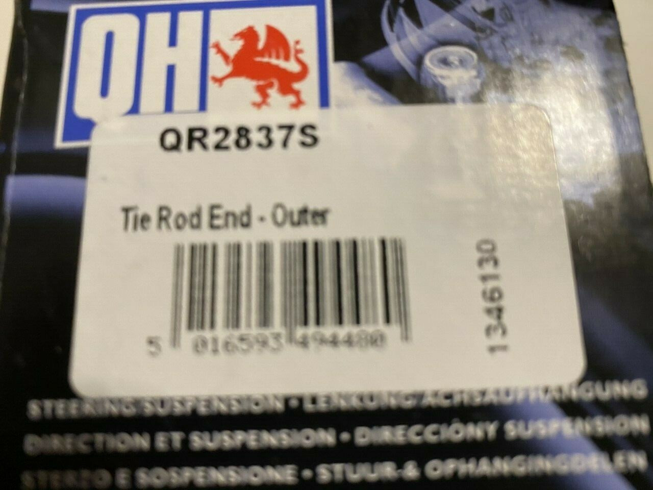 QH QR2837S Tie Rod End fits Renault