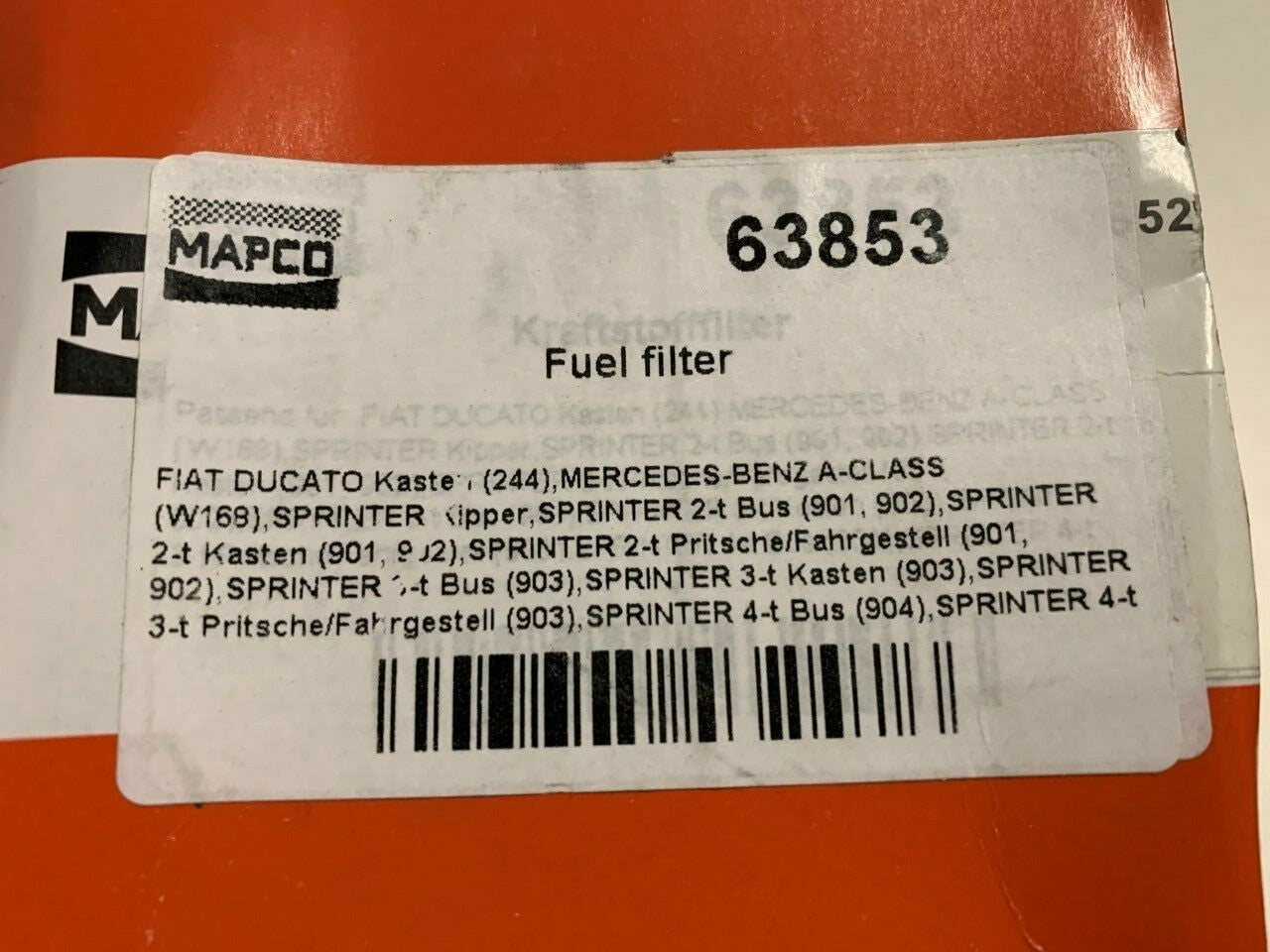 Mapco 63852 Fuel Filter