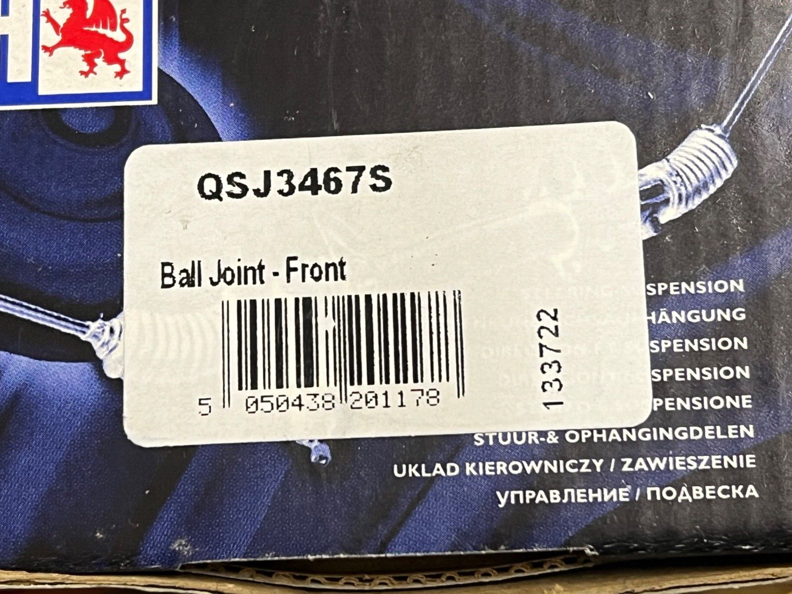 QH QSJ3467S Front Ball Joint fits Nissan Navara Pathfinder