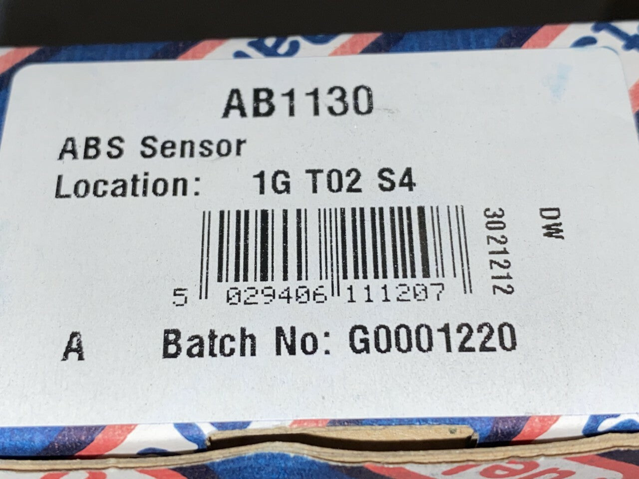 Fuel Parts AB1130 Wheel Speed Sensor ABS Sensor
