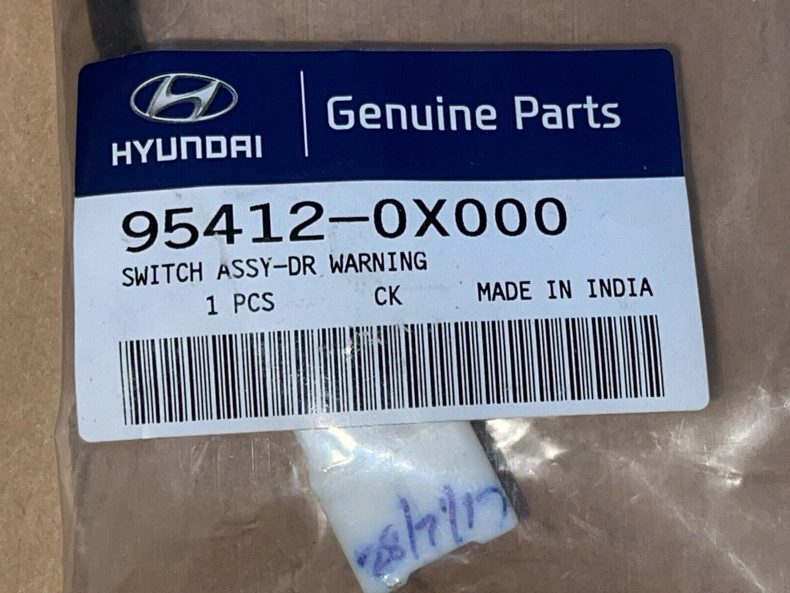Genuine New 954120X000 Door Warning Switch fits Hyundai i10n 2010-2016