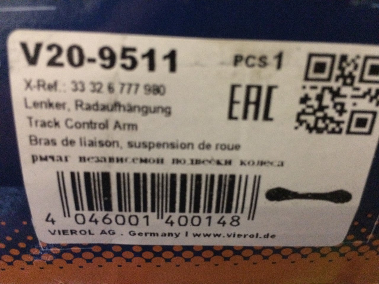 Rear Axle Upper Track Control Arm BMW Fiat Ford Mercedes Mini Peugeot V20-9511