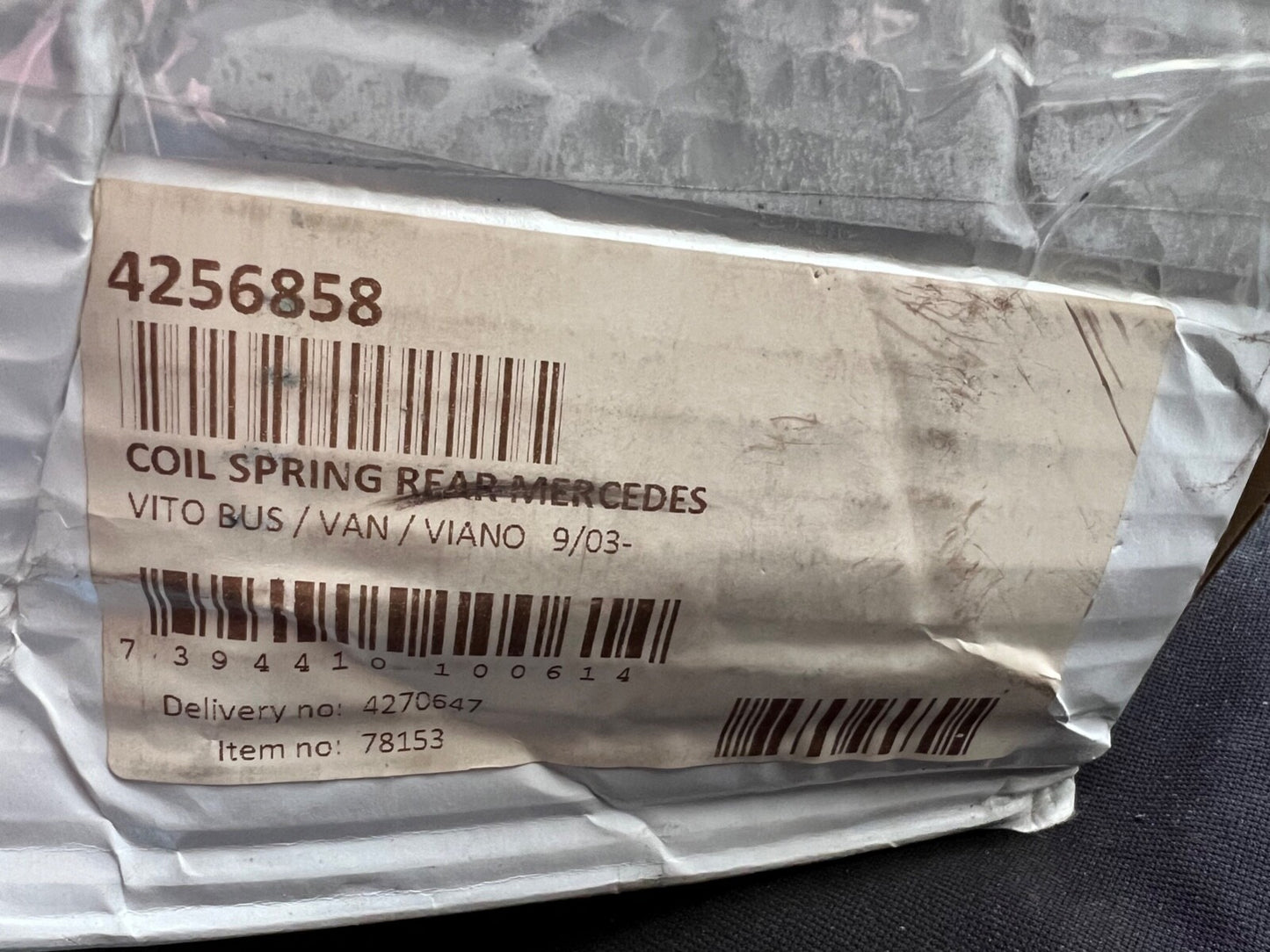 Lesjofors 4256858 Rear Coil Spring fits Mercedes Vito Niano 09/2003 onwards