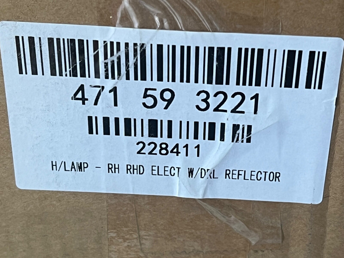 New 471593221 Off Side Headlight Lamp fits Ford Transit Customer 2016-2022