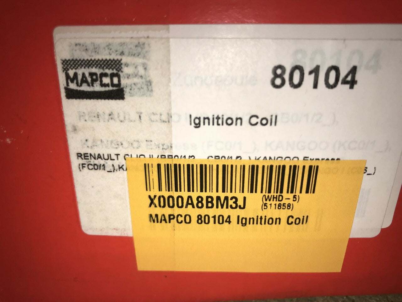 Mapco 80104 Ignition Coil Renault Clio Kangoo Kangoo Express Thalia Twingo 