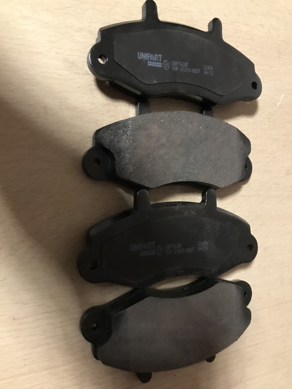 Front Brake Pads Ford Transit 1991-2000 14inch wheels Unipart GBP763AF