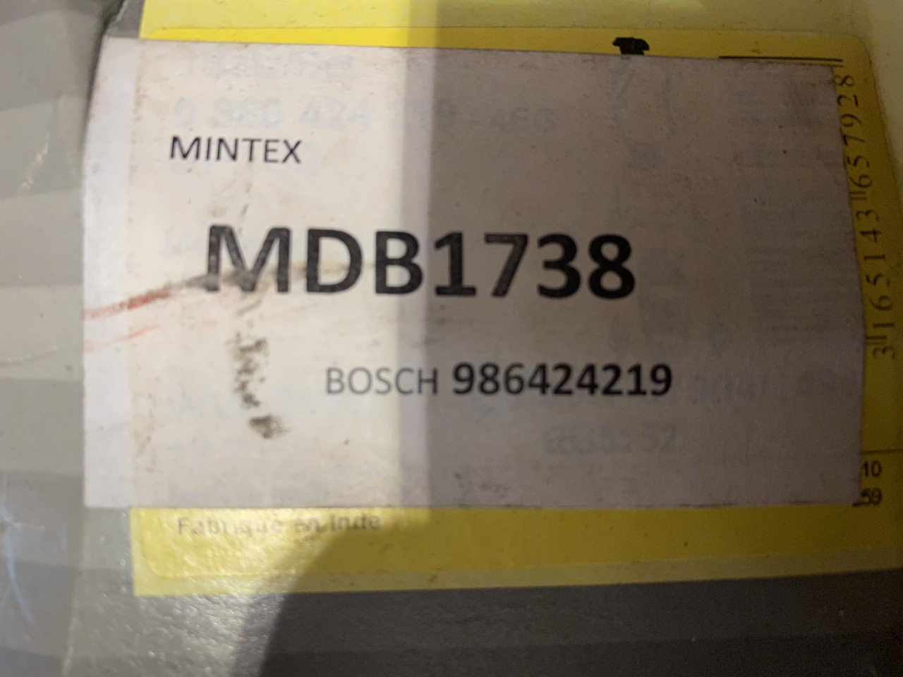 Bosch 0986424219 Brake Pad Set fits Mercedes VW Volkswagon