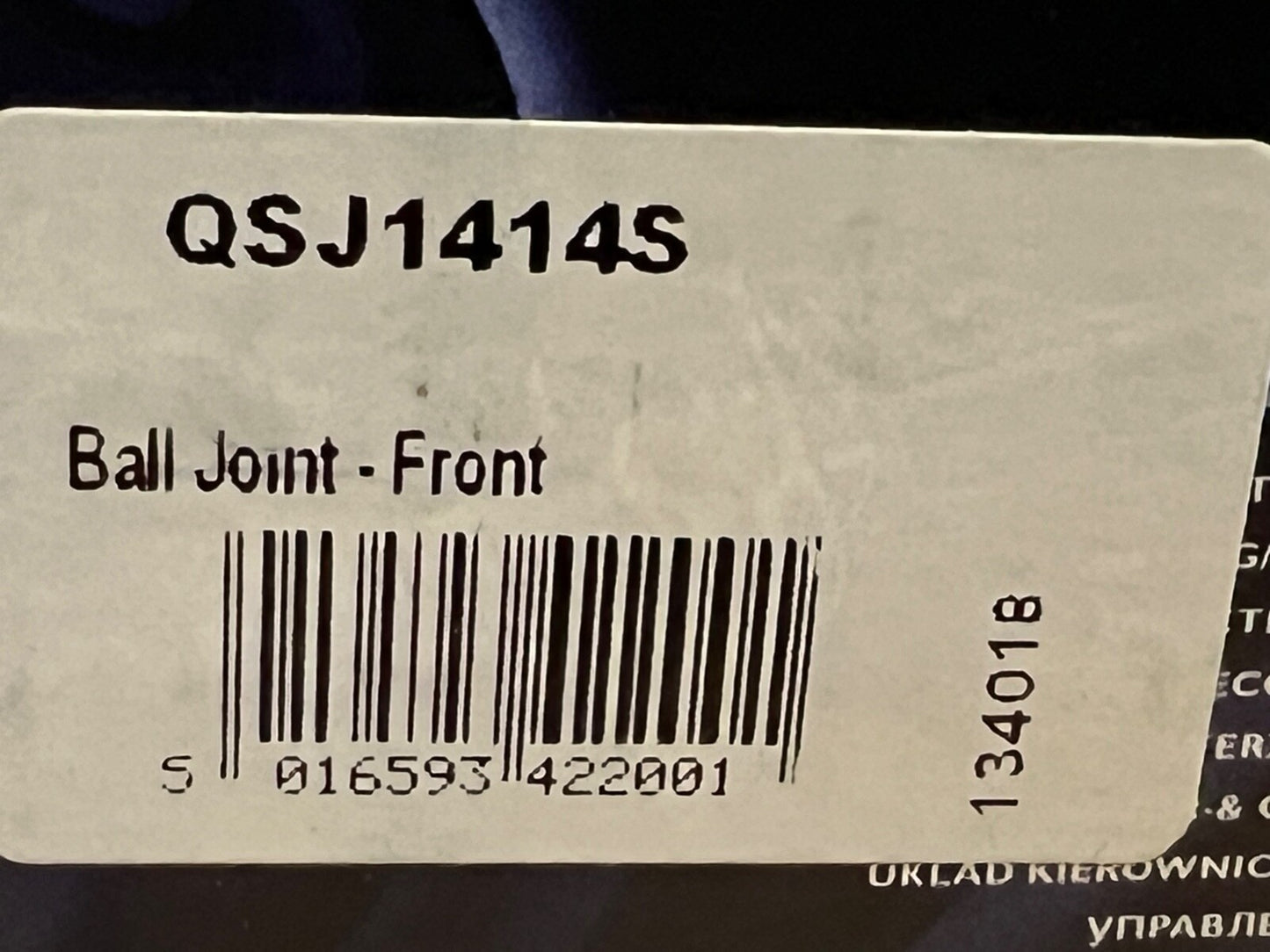 QH QSJ1414S Ball Joint Near Side Left Hand Side fits Seat Arosa VW Lupo Polo