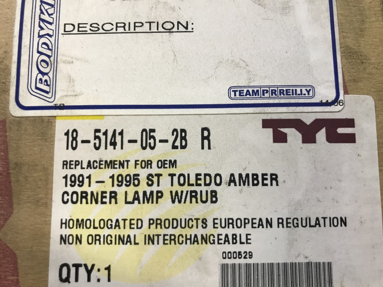 Front Off Side Right Indicator Light Lamp Seat Toledo Hatch 1991-95 185141052B