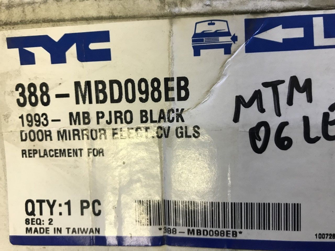 Electric Wing Mirror Near Side Left Hand Mitsubishi Pajero 1993-1999 MBD098EB