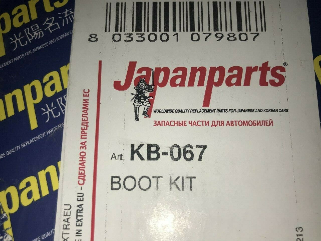 CV Boot Gaiter Kit Toyota Yaris Vitz 1999-2011 1.0 1.0 Vtt-i Japanparts KB-067