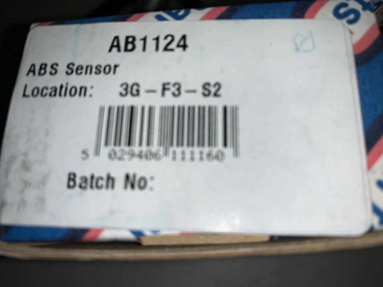 Fuel Parts AB1124 Wheel Speed Sensor ABS Sensor fits Citroen