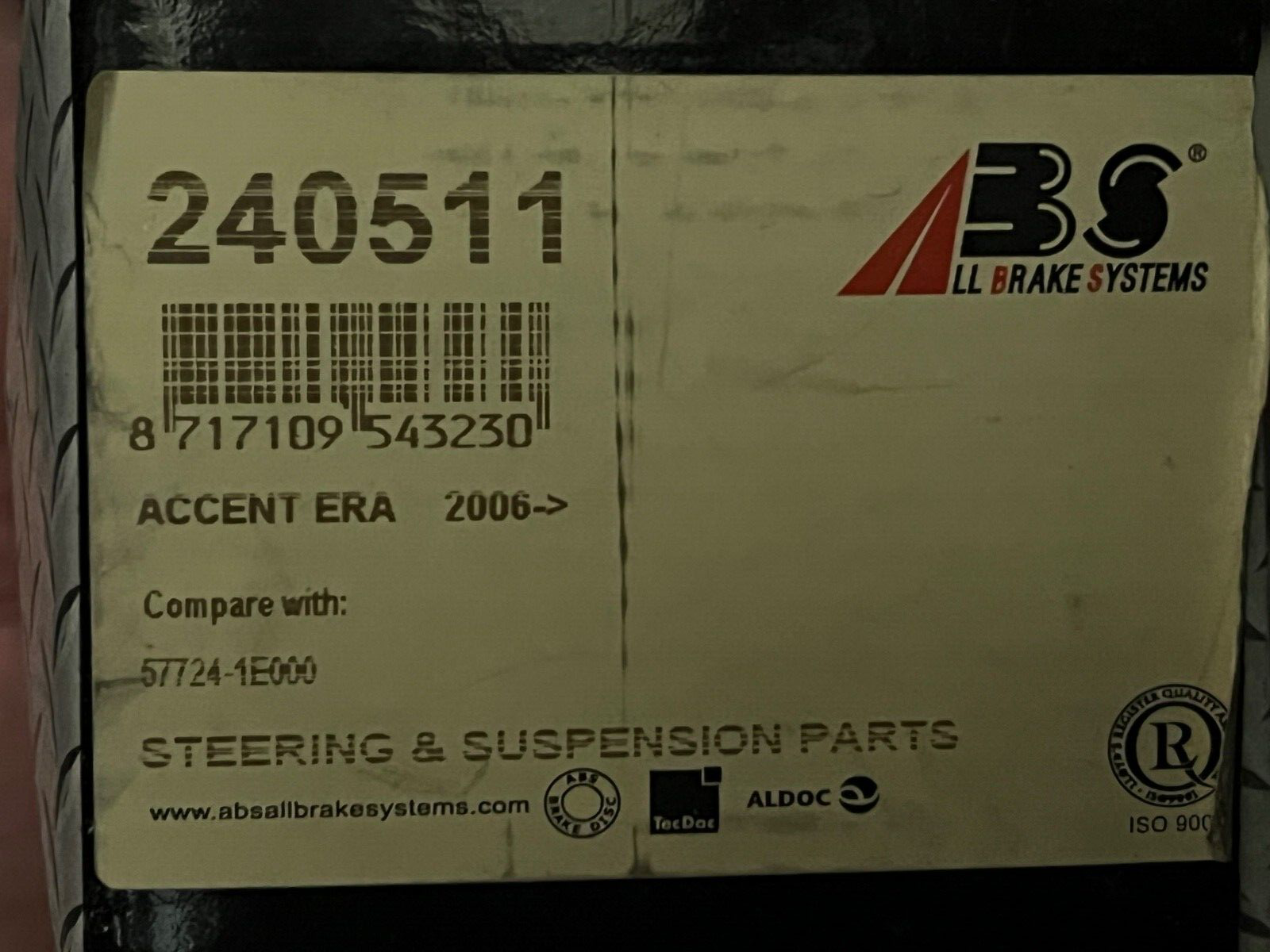 A.B.S 24051 Inner Tie Rod End for Hyundai Kia Verna Accent Rio (05-