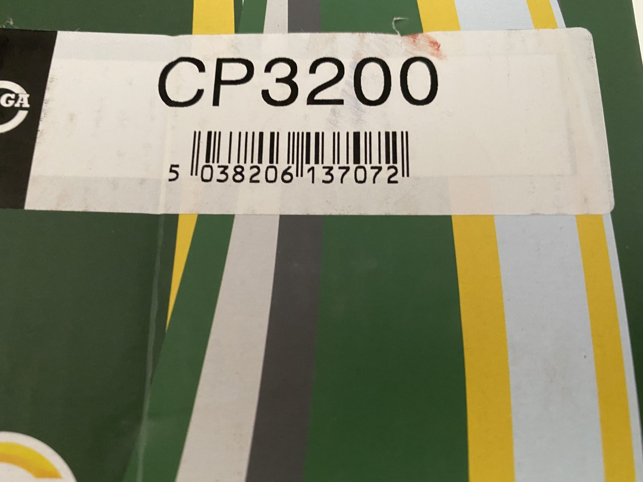 BGA CP3200 FWP1783 Water Pump