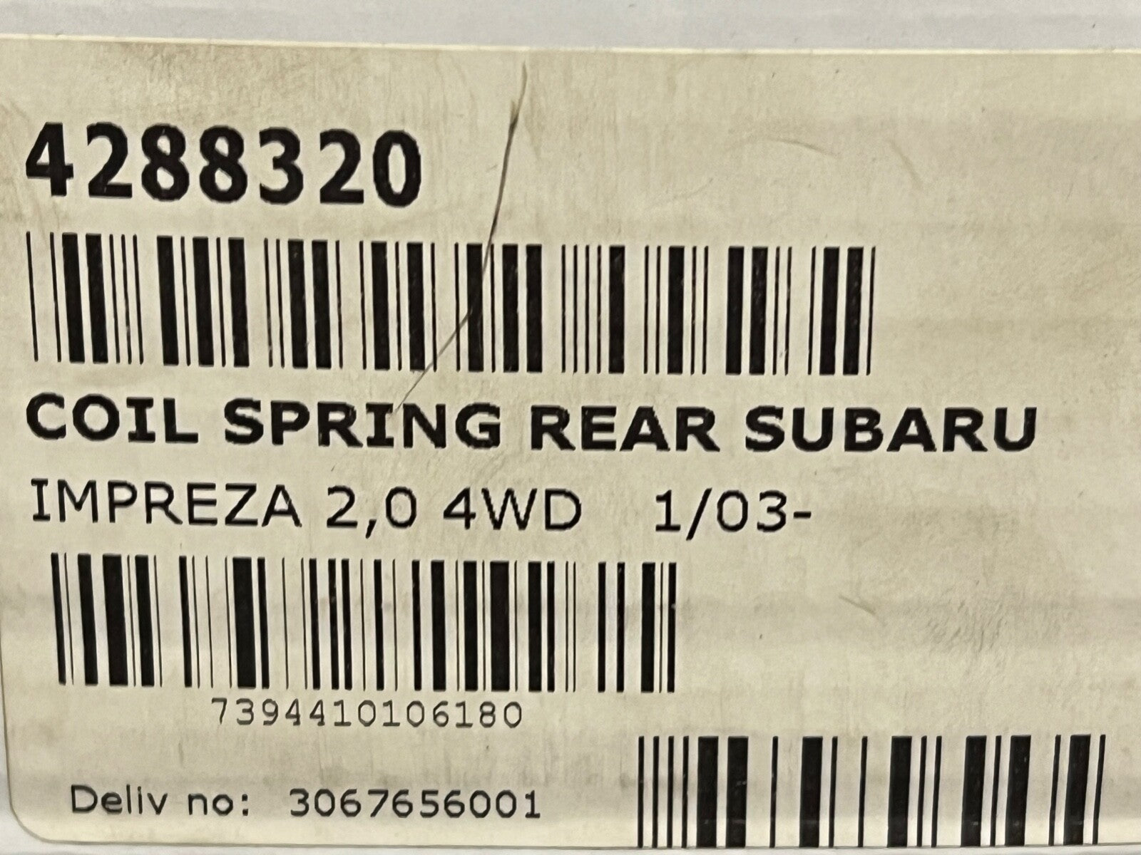 Lesjofors 4288320 Rear Coil Spring fits Subaru Impreza