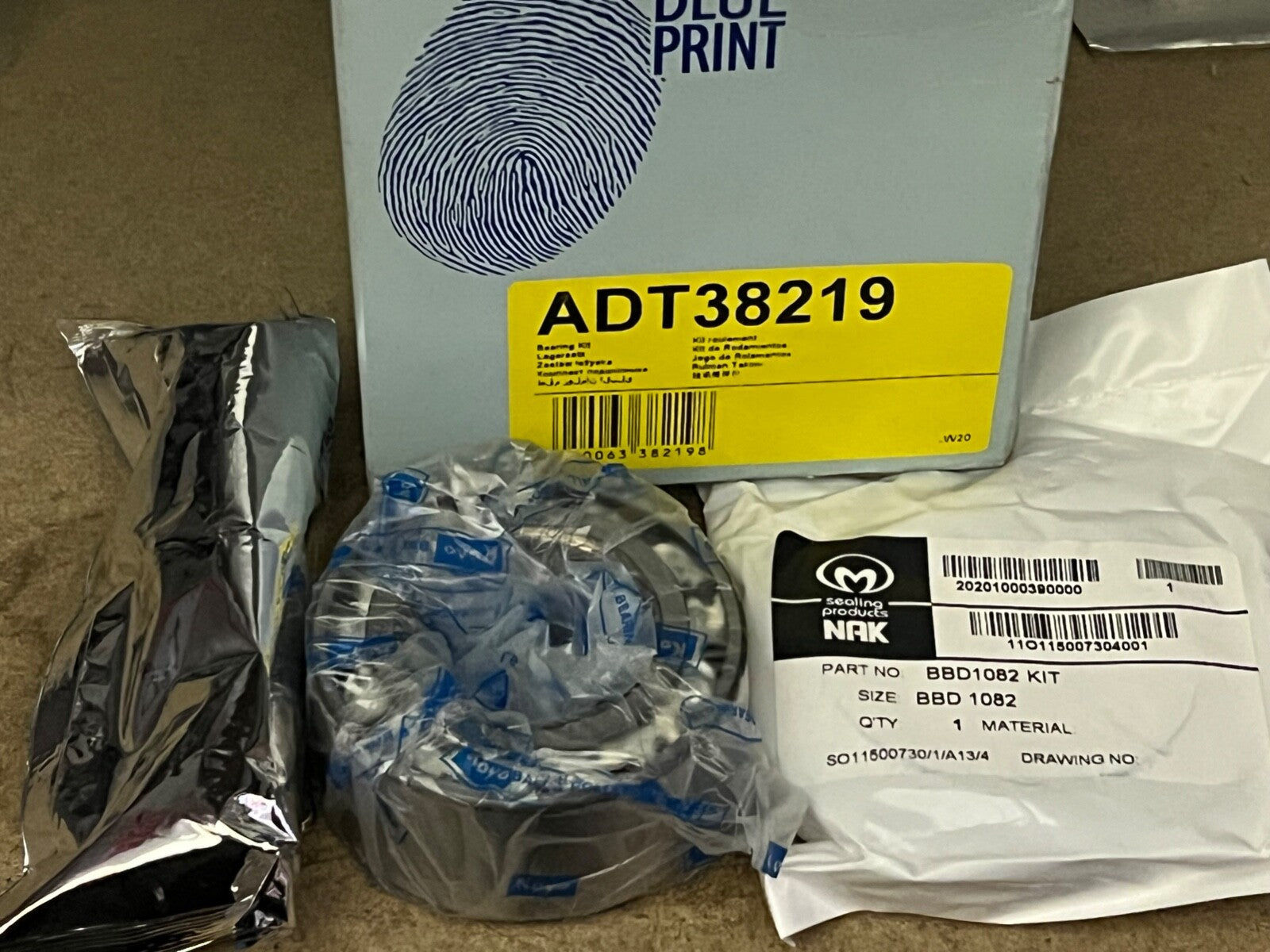 Blue Print ADT38219 Front Wheel Bearing Kit fits Toyota Carina Carina E Celica