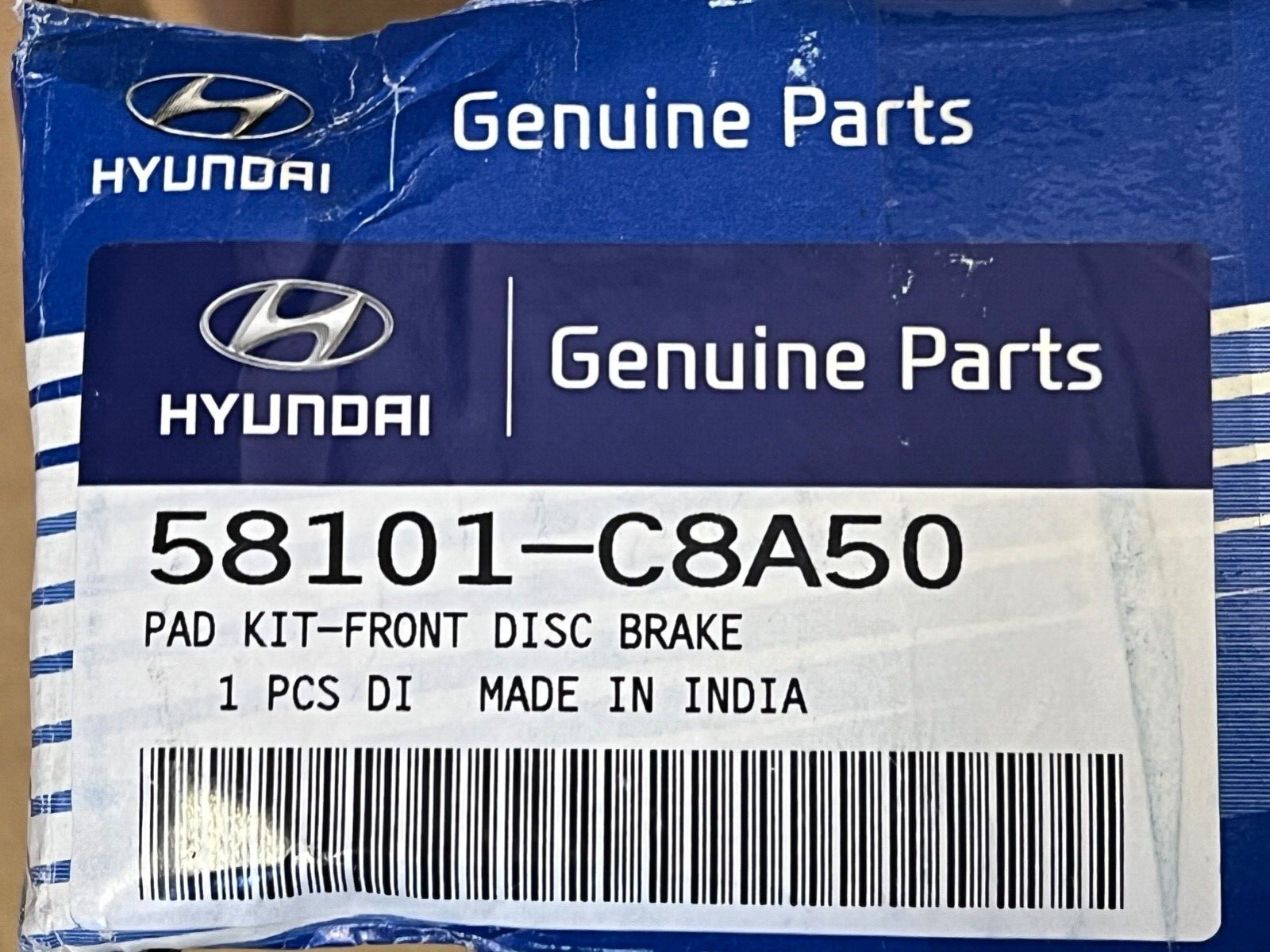 Genuine Hyundai 58101C8A50 Front Brake Pads fits Hyundai i20 Kia Rio