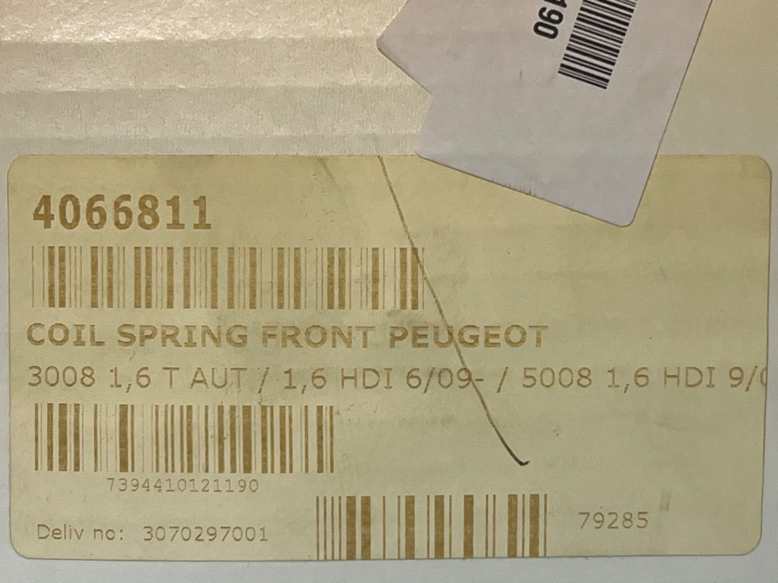 Lesjofors 4066811 Front Coil Spring fits Peugeot 3008 5008