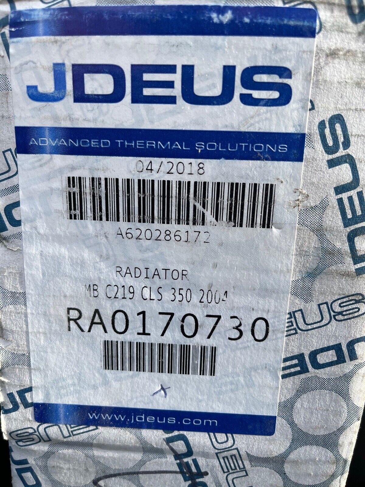 JDEUS RA0170730 53423 Radiator fits Mercedes