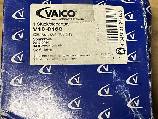 Vaico V10-0168 Ribbed Belt Tensioner fits VW Golf Jetta