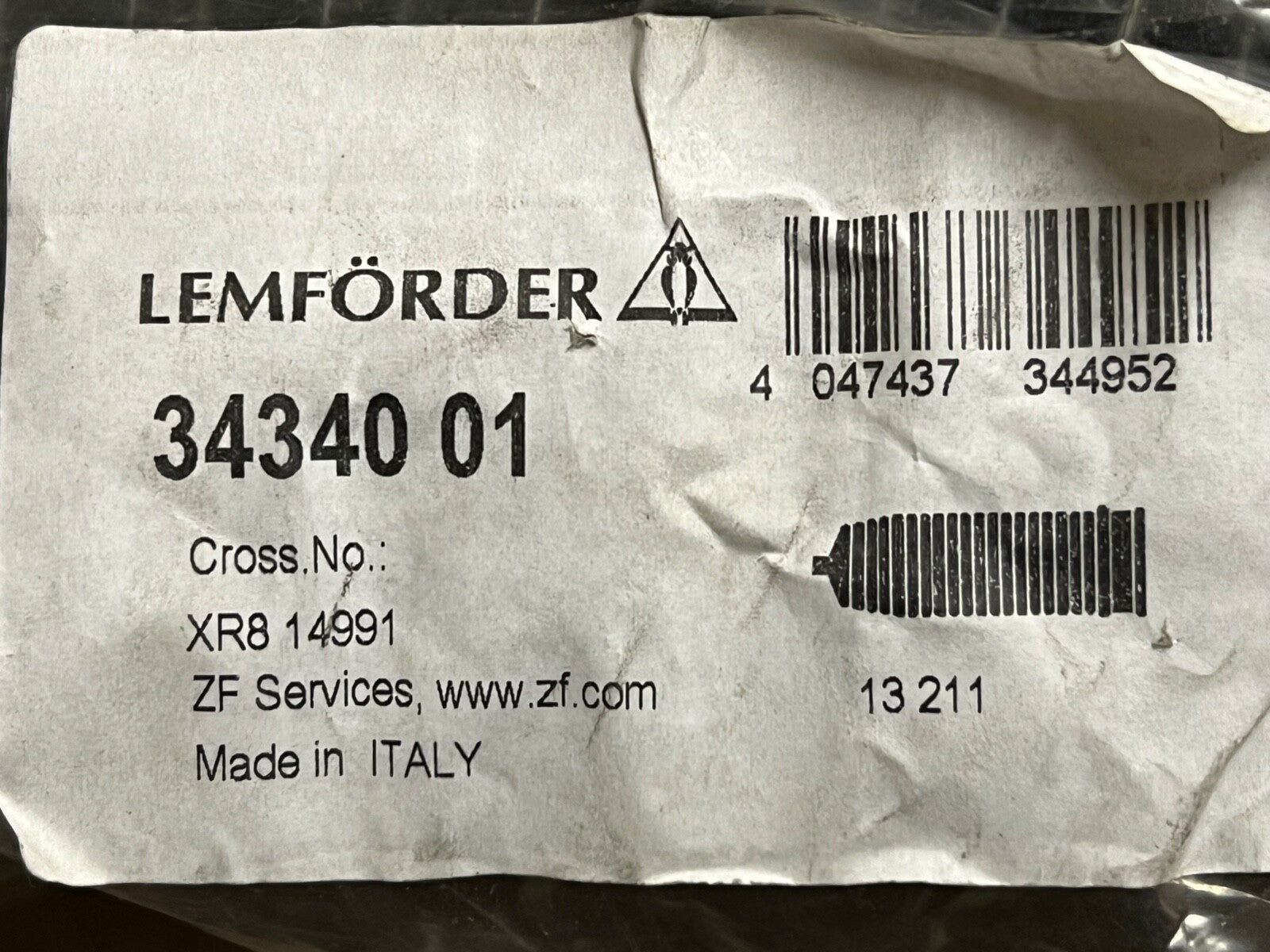 LEMFÖRDER 3434001 Front Near Side Steering Rack Gaiter fits Jaguar