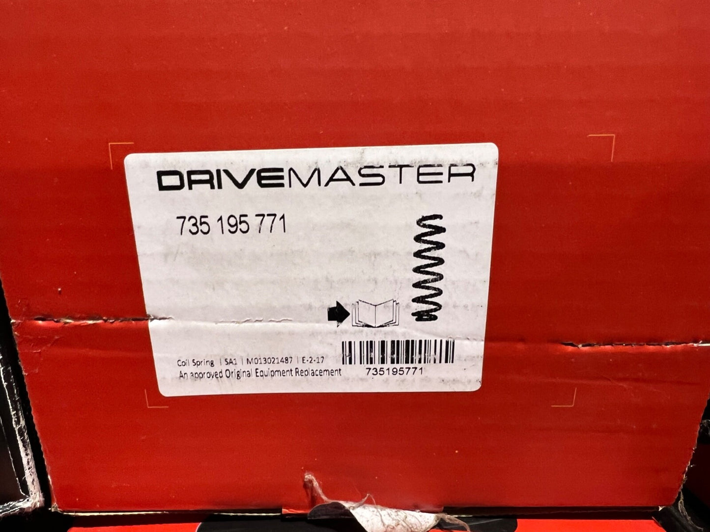 Drivemaster 735195771 Front Coil Spring fits Peugeot 206