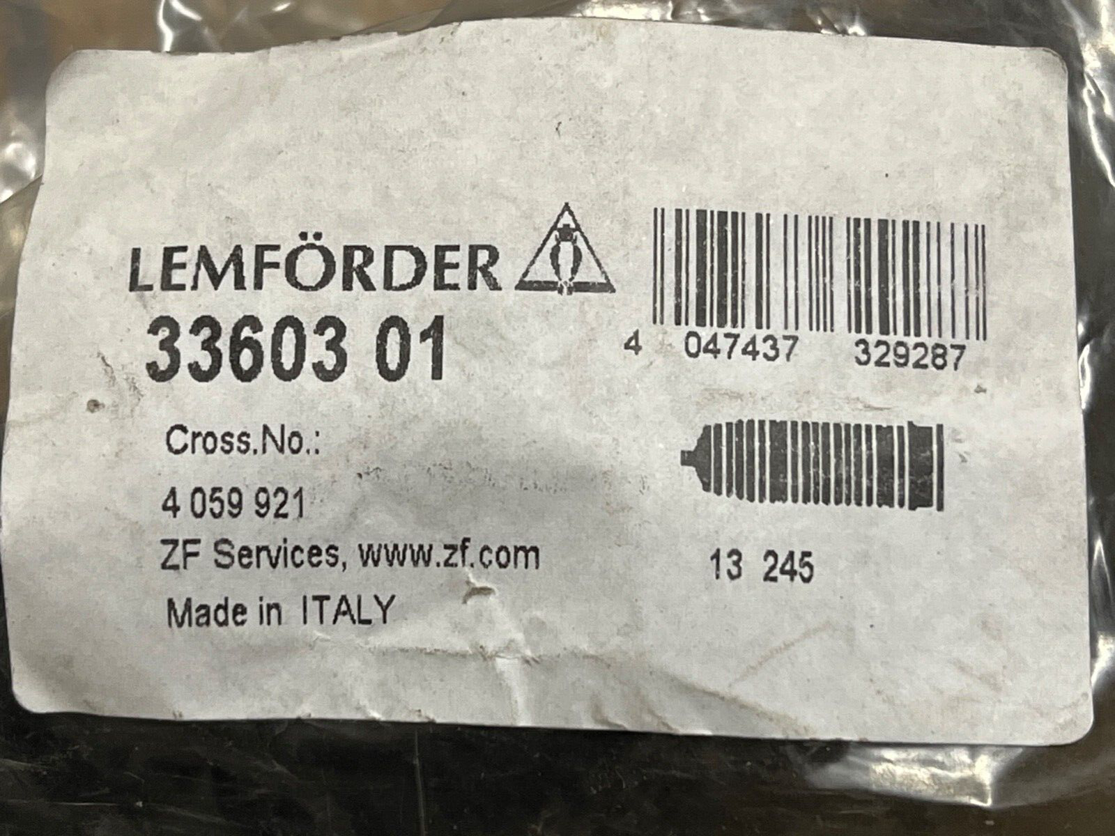 Lemforder 3360301 Steering Rack Gaiter