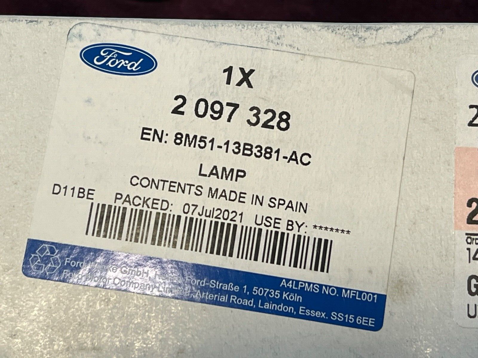 Genuine Ford 2097328 Focus MK3 Left Hand Near Side Mirror Indicator Repeater