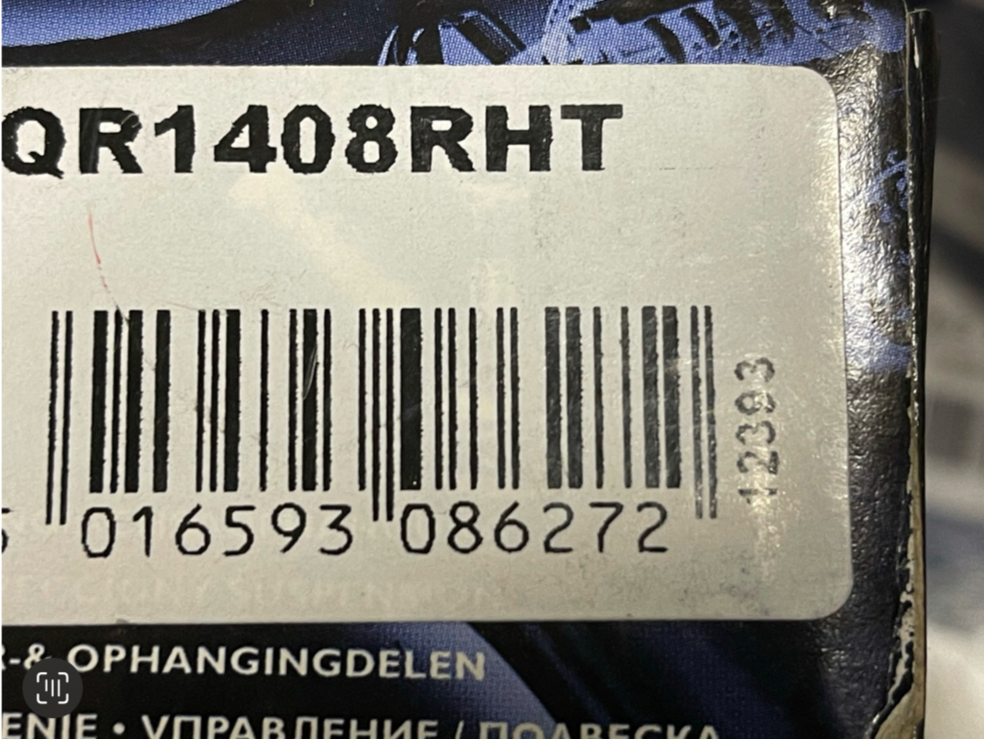 QH QR1408RHT Front Track Tie Rod End Right Hand Thread fits Ford Transit