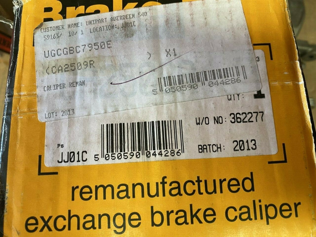 Brake Engineering CA2509R Brake Caliper fits Citroen Peugeot