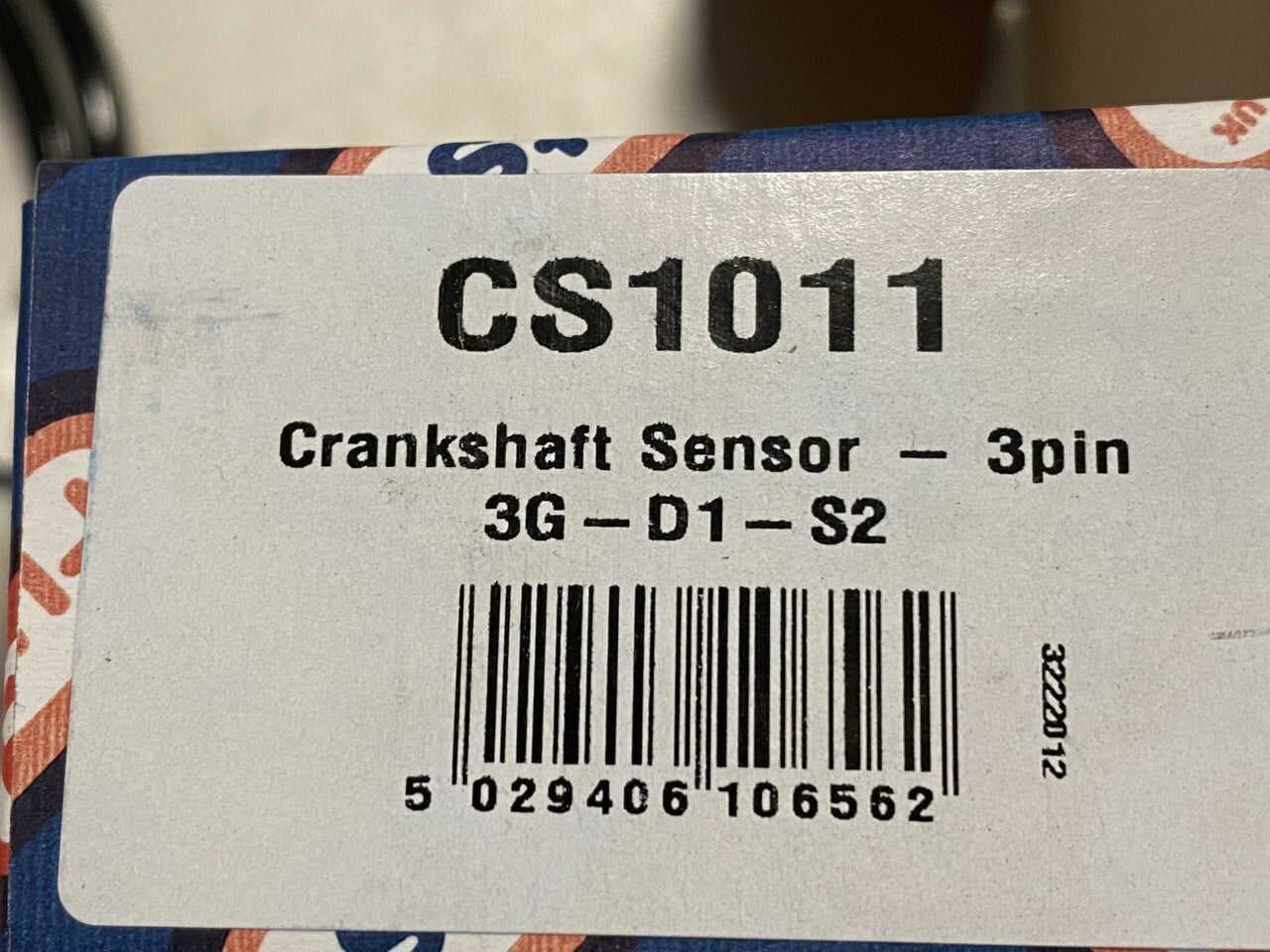 Fuel Parts CS1011 Crank Angle Sensor Crankshaft Sensor
