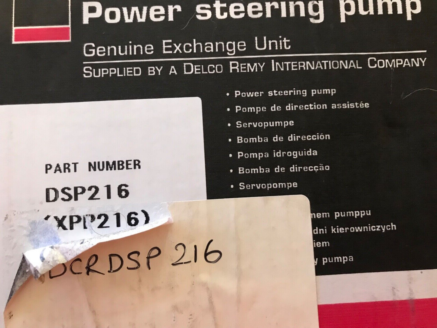 Delco Remy DSP216 Power Steering Pump fits Ford Mondeo MK2