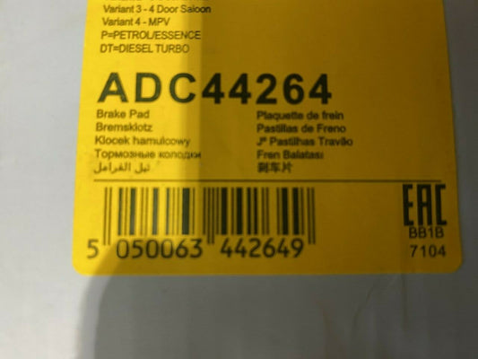 Blue Print ADC44264 Brake Pad Set fits Chrysler Dodge Jeep Mitsubishi