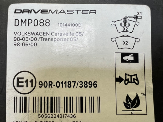 Front Brake Pads VW Caravelle 1998 - 2000 Drivemaster DWP088