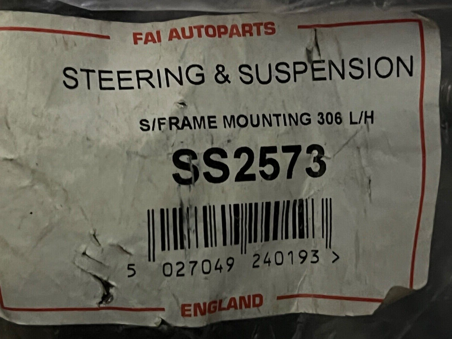 FAI SS2573 Front Rear Right Subframe Bush Fits Peugeot 306 Citroen Xsara ZX