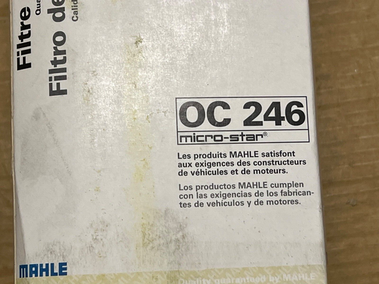 Mahle Oil Filter OC246 fits Scania Volvo