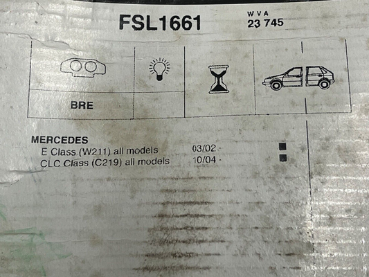 Ferodo FSL1661 Front Brake Pad Set fits Mercedes E Class W211 CLC C Class C219