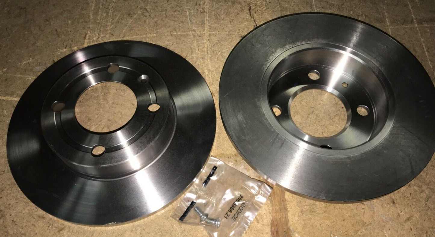 Brembo 08.7165.20 Rear Brake Discs fits VW Seat